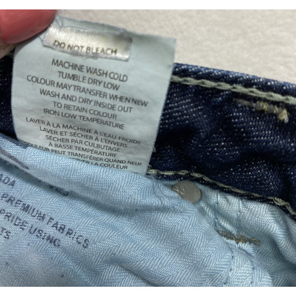 Silver Alex Jeans Womens Size 29 Distress Destroyed Dark Wash Denim Low Rise - Picture 8 of 15